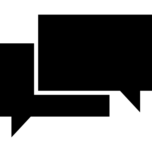 Conversation bubbles of chat symbol